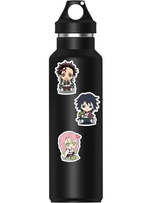 Aesco Çizim ve Tasarım Için Demon Slayer Karakterli Sticker Seti