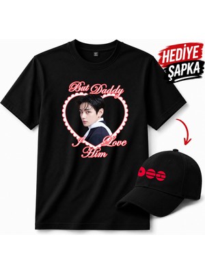BarsDepo Bts Taehyung Baskılı Tişört, Premıum Kalite Unisex Çocuk / Yetişkin (Şapka Hedıyelı)