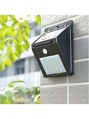 Aesco Sensörlü Solar Bahçe Duvar Lambası, 20 LED ile Ekonomik Aydınlatma