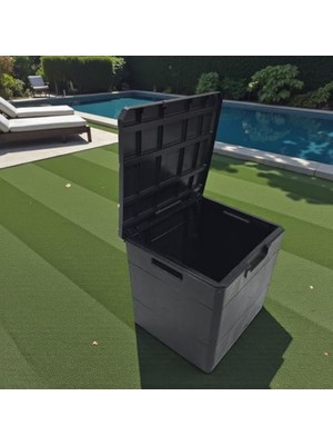 Aesco Çok Amaçlı 120 Lt Kapasiteye Sahip Bahçe Sandığı, 50X50X45 cm Ölçülerinde
