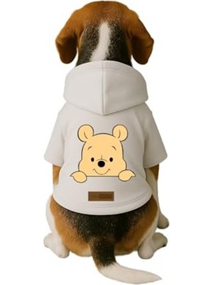 Aesco Kapüşonlu Hoodie Kıyafeti, Beyaz Renk Köpek ve Kedi Için