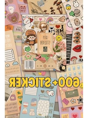 Aesco Rengarenk Sticker Kitabı - 24X17 Cm, 16 Sayfa Özel Tasarım
