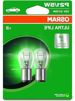 Aesco 12V BAY15D Ampul, 21/5W Blister Paket Ultralife