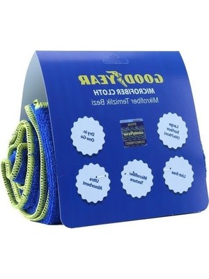 Aesco Mavi Mikrofiber Bez, Çok Amaçlı Temizlik Için