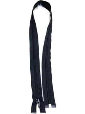 Aesco Bidoluhobi Fermuar Mont Tipi Plastik Dişli 80 cm Siyah