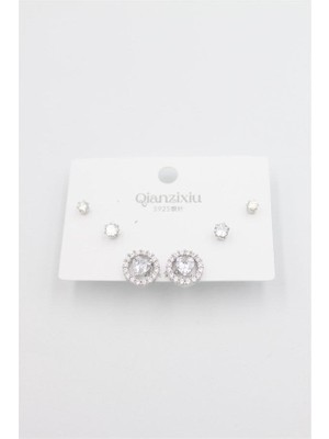 MiraLive Çoklu Set Küpe - Gümüş
