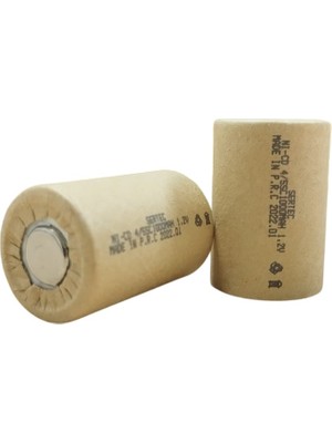 Hace Bazaar 1.2V Ni-Cd 4/5 Sc 1000 Mah Kağıt Şarjlı Pil 3c Başsız/flat Head -Hcb