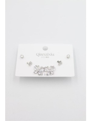 MiraLive Çoklu Set Küpe - Gümüş