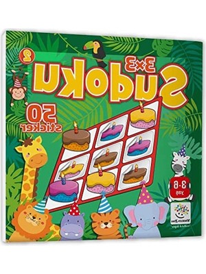 Aesco Stickerli Sudoku Seti - 3-6 Yaş Dikkat Geliştirici Oyun