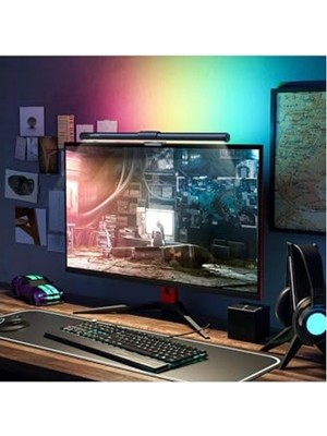 Aesco Ayarlanabilir Işık Çubuğu, Rgb Renkli Oyun Monitörü