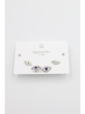 MiraLive Çoklu Set Küpe - Gümüş