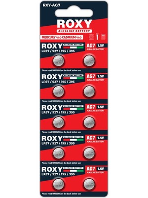 Hace Bazaar Ag7 LR57/LR927/195/395 44 Mah Alkalin Düğme Pil 10 Lu Paket -Hcb