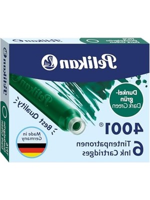 Aesco Pelikan, Kartuş Serisi TP6X Dolmakalem Kartuşu, Yeşil