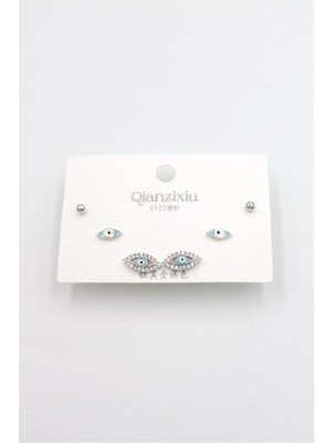 MiraLive Çoklu Set Küpe - Gümüş