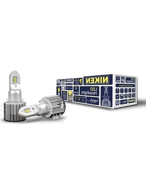 Aesco LED Xenon Ampul Seti, 55W 18000 Lümen 6500K Beyaz Işık Sunan 2 Adet