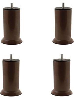 Aesco Koltuk Yükseltme Ayağı - 10 Cm, Kahverengi Plastik, 4 Adet