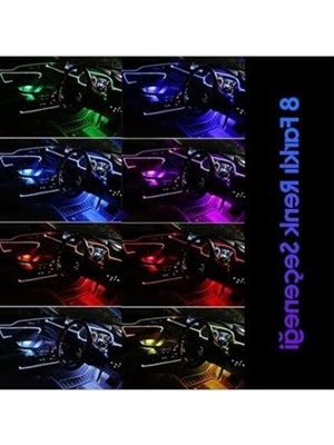 Aesco Ses ve Müziğe Duyarlı LED Lamba, 12 Ledli