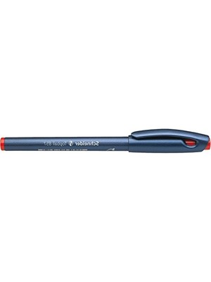 Aesco 0.6 mm Kalınlığında Kırmızı Tükenmez Kalem, Metal Uçlu