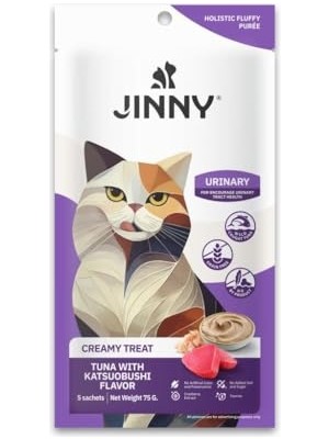 Aesco Creamy Treat Urinary Tuna ve Palamut Etli Kedi Ödülü 5X15GR