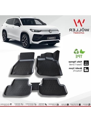 Aesco Esnek 3D Paspas - Volkswagen Tayron 2024 Sonrası