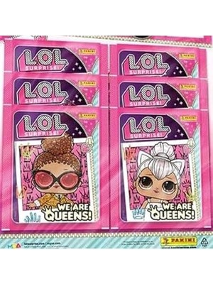 Aesco L.o.l Surprise! We Are Queens Sticker Collection 10'lu Paket (40 Sticker 10 Kart) KBESTLOL10
