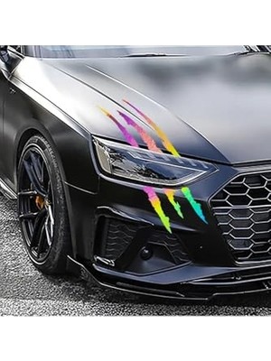 Aesco Hologram Pençe Araba Araç Oto Sticker Etiket Folyo