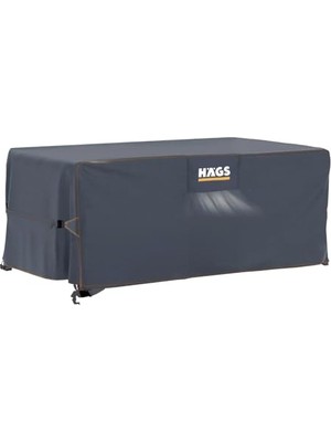Aesco Haegs Bahçe Mobilyası Örtüsü, 150-90-74CM, Ağır Hizmet Oxford Kumaş, Su Geçirmez, Dış Mekan Veranda Masa Örtüsü, Havalandırmalı Masa ve Sandalye Koruma Kılıfı Gri