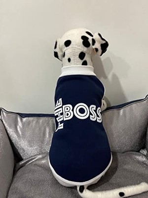 Aesco Yeni Sezon Köpek ve Kedi Kıyafeti & Elbisesi - Lacivert The Boss Xl Beden