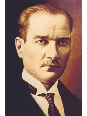 Aesco Zc Bayrak Atatürk Portre 50X75CM Raşel Kumaşa Dijital Baskı Ata No1 -Kalın Plastik Hediye Kutusunda Gelir-