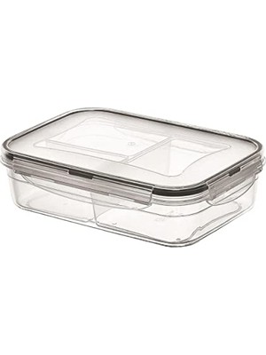 Aesco Buffer® 3 Bölmeli Kilitli Kapaklı 1 Litre Erzak Saklama Kabı LC-510