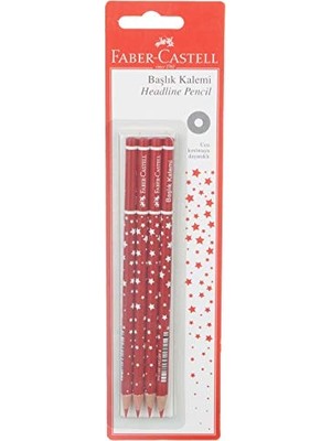 Aesco Faber-Castell Başlık Kalemi Yıldız Kırmızı