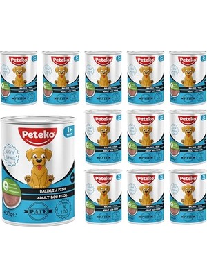 Aesco Yetişkin Köpek Balıklı Pate 400 gr x 12 Adet