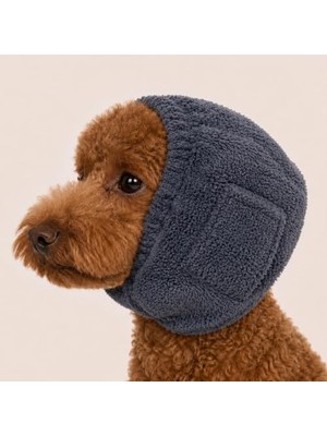 Aesco Pofuduk Köpek Kulak Koruyucu Bandana – Tıraş, Fön, Yüksek Ses ve Stresli Ortamlar Için - S Beden