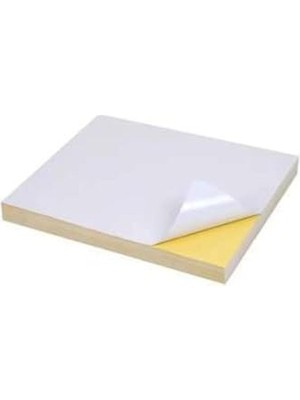 Aesco Adcoat Kağıt Kaliteli Lazer Yazıcılar Için Yapışkanlı Etiket/sticker Parlak Kuşe A4 Ebat 50 Adet