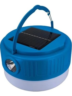 Aesco Solar Şarjlı Kamp Lambası ve USB Çıkışlı Power Bank