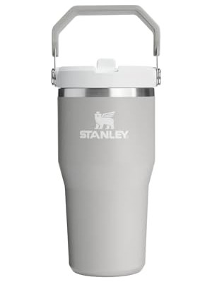Aesco Stanley Iceflow Flip Straw Tumbler Pipetli Termos Bardak, 0.60 Litre, Gri (Ash)