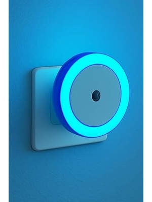 Aesco Promosyonca Yuvarlak Otomatik Gece Lambası, Işığa Duyarlı Ldr Sensörlü, Fotoselli (Pembe)          [enerji Sınıfı A]
