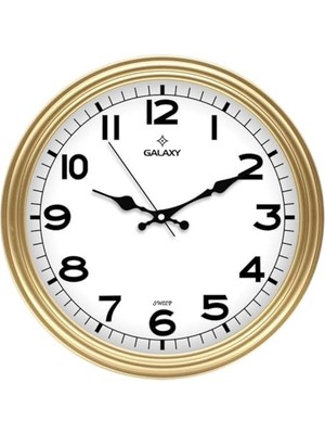 Aesco Galaxy Duvar Saati -Gold