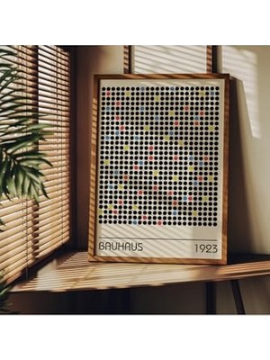 Aesco Fark Tanıtım Bauhaus Çerçevesiz Poster, Modern Dekoratif Çerçevesiz Poster, Tablo, Bauhaus-3, 30 x 40