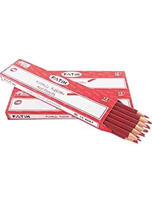Aesco Fatih FA25010CLHB Kırmızı Hb Kalem, 12'li