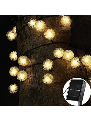 Aesco Solar Peri 30LED 4mt 8 Mod Güneş Enerjili Bahçe Aydınlatma Dekorasyon Günışığı