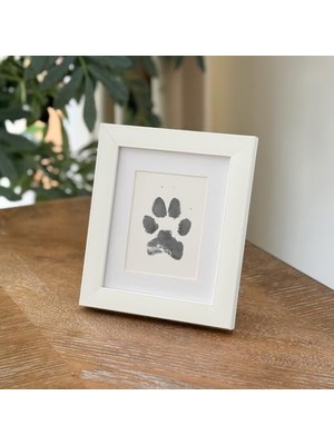 Aesco Tekli Evcil Hayvan Pati Izi ve Fotoğraf Çerçevesi - Kedi Köpek ve Kuş ile Uyumlu - Sadece Çerçeve