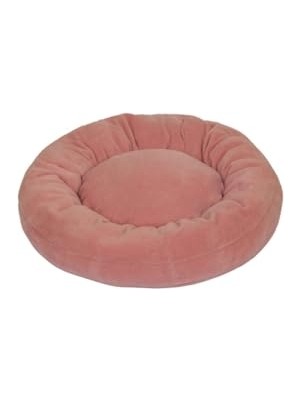 Aesco Kedi ve Köpek Simit Yatağı 50 cm Çap Polar Pembe-Fuşya
