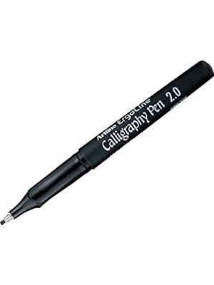 Aesco Ergoline Calligraphy Pen 2.0 Kaligrafi Kalemi, 2.0 Mm, Siyah