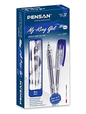 Aesco 6405 My-Kıng Jel Metal Klips Klm Mavi 0,5 12'li Paket - PE06405MAVİ