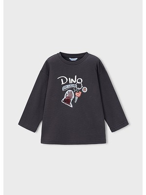 Mayoral Siyah Erkek Çocuk Uzun Kollu T-Shirt 4010