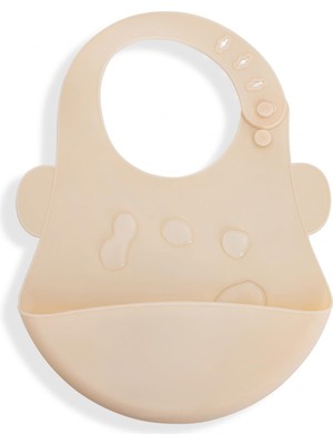 Aesco Babyjem 901 Silikon Önlük Ekru