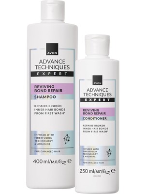 Aesco Avon Advance Techniques Expert Saç Bağlarını Güçlendiren Şampuan ve Saç Kremi Paketi