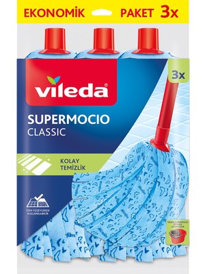 Aesco Vileda Klasik Yedek Paspas, 3 Parça