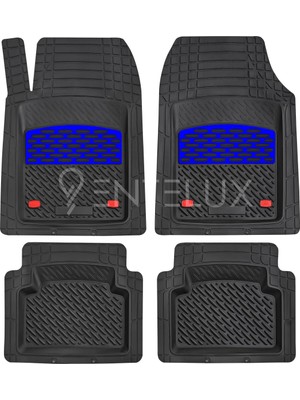 Aesco Audi R8 2015 Model ile Uyumlu 3D Havuzlu Mavi-Siyah Paspas